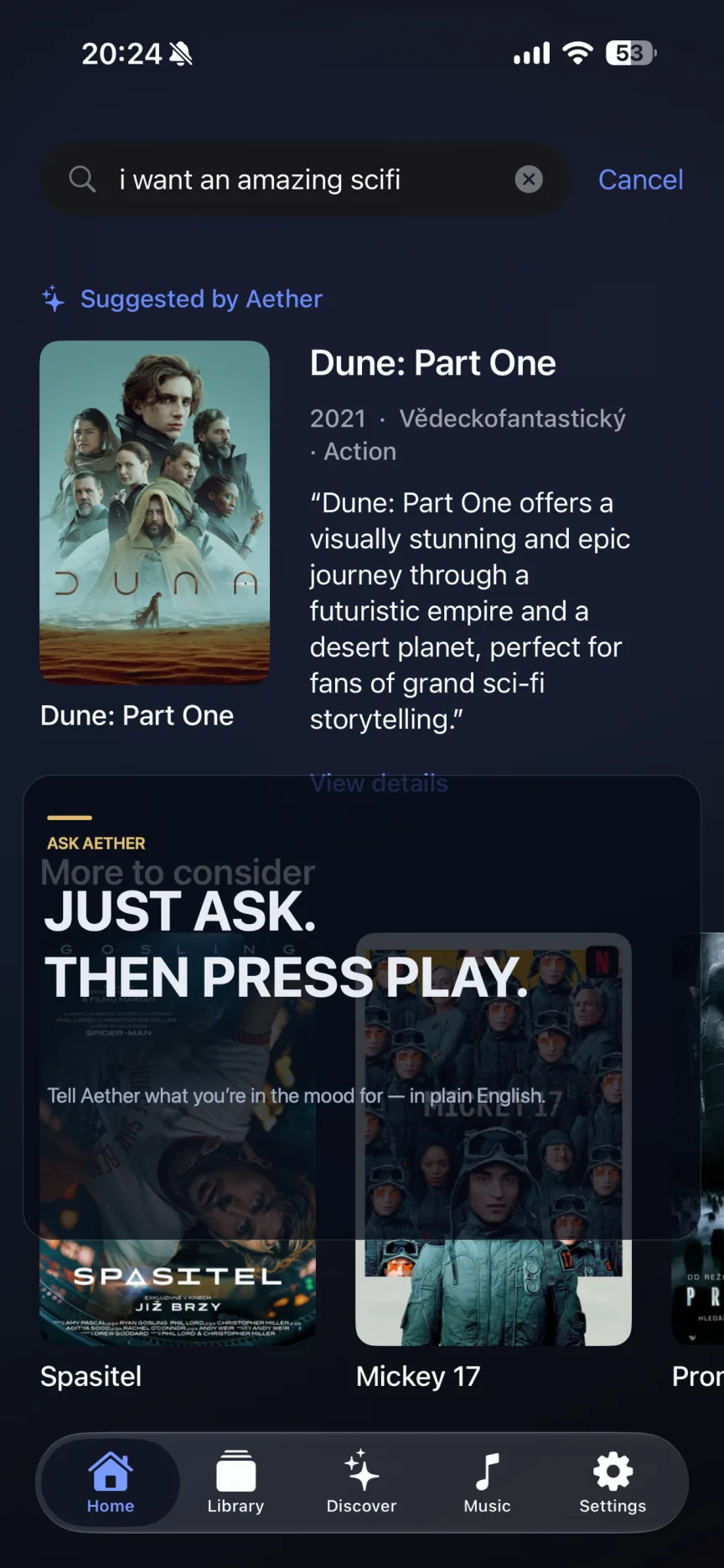 Aether Ask Aether on iPhone